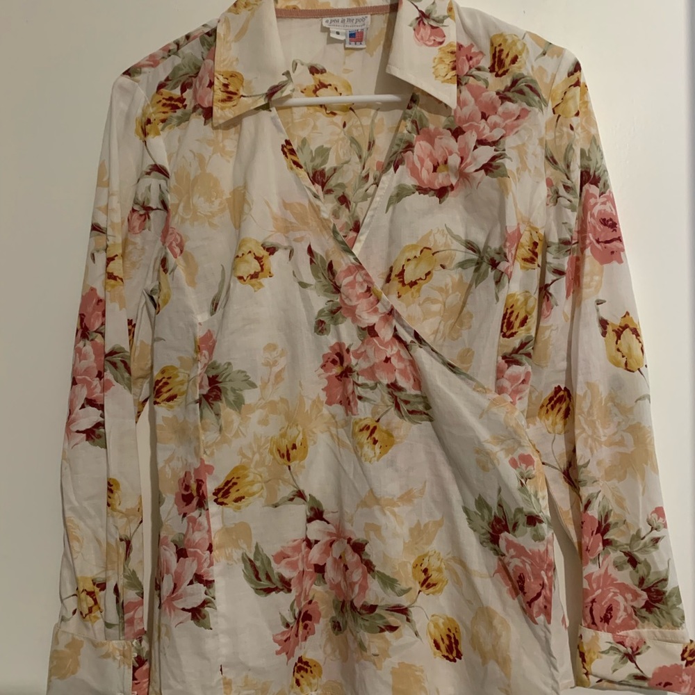 The most elegant Maternity wrap blouse/shirt